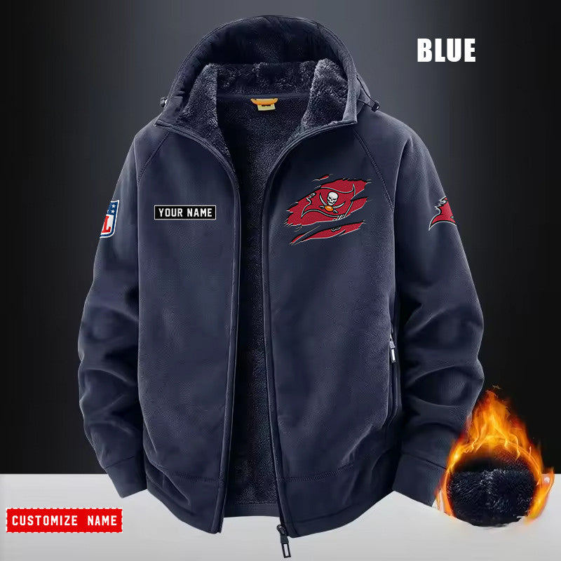 Tampa Bay Buccaneers Fleece Fashion Hooded Jacket Outdoor SPTFFHJ062