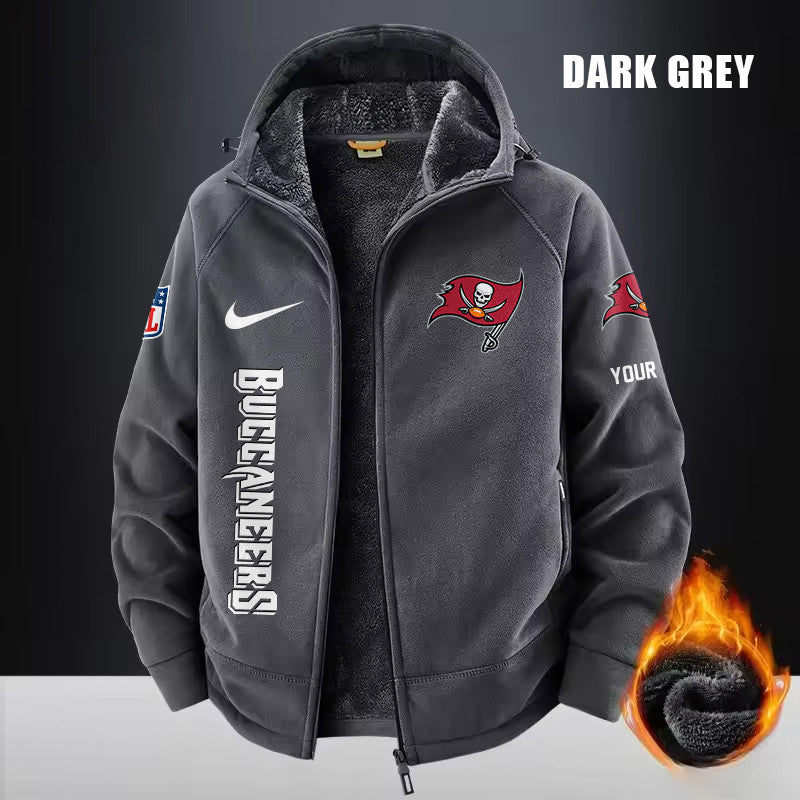 Tampa Bay Buccaneers Fleece Fashion Hooded Jacket Outdoor SPTFFHJ094