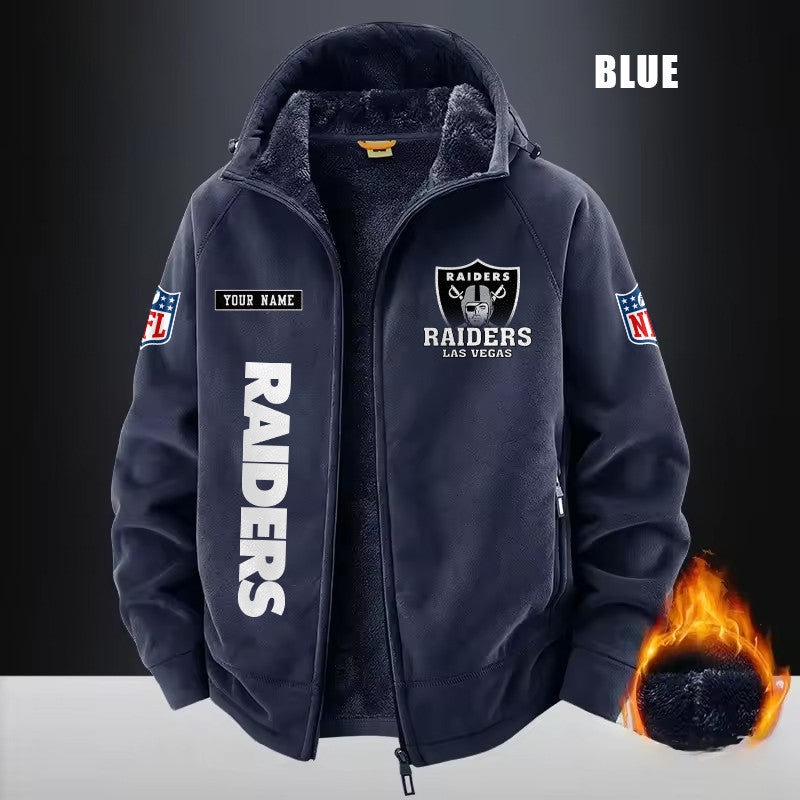 Las Vegas Raiders Fleece Fashion Hooded Jacket Outdoor SPTFFHJ017