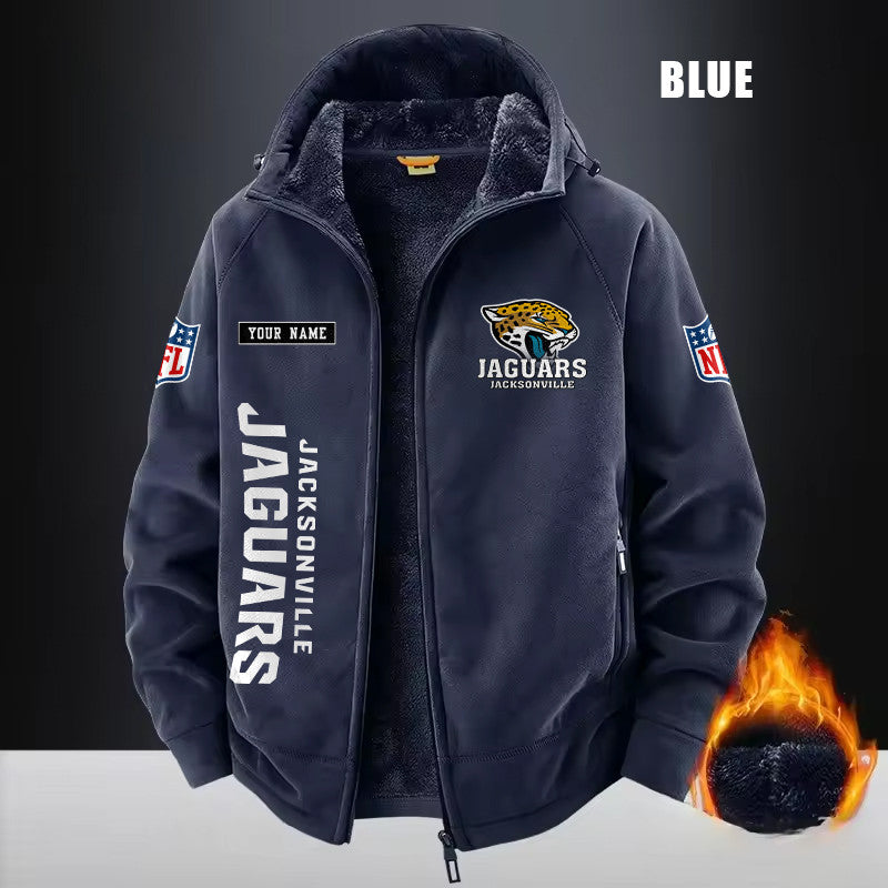 Jacksonville Jaguars Fleece Fashion Hooded Jacket Outdoor SPTFFHJ015