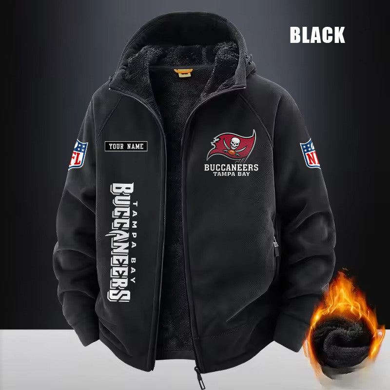 Tampa Bay Buccaneers Fleece Fashion Hooded Jacket Outdoor SPTFFHJ030