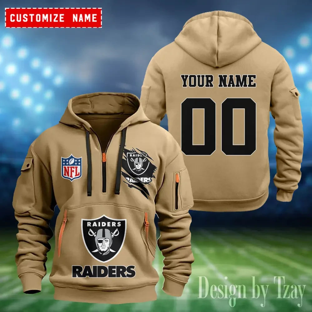 Las Vegas Raiders Heavy Fleece Pullover Hoodie AZHEAVYHD406