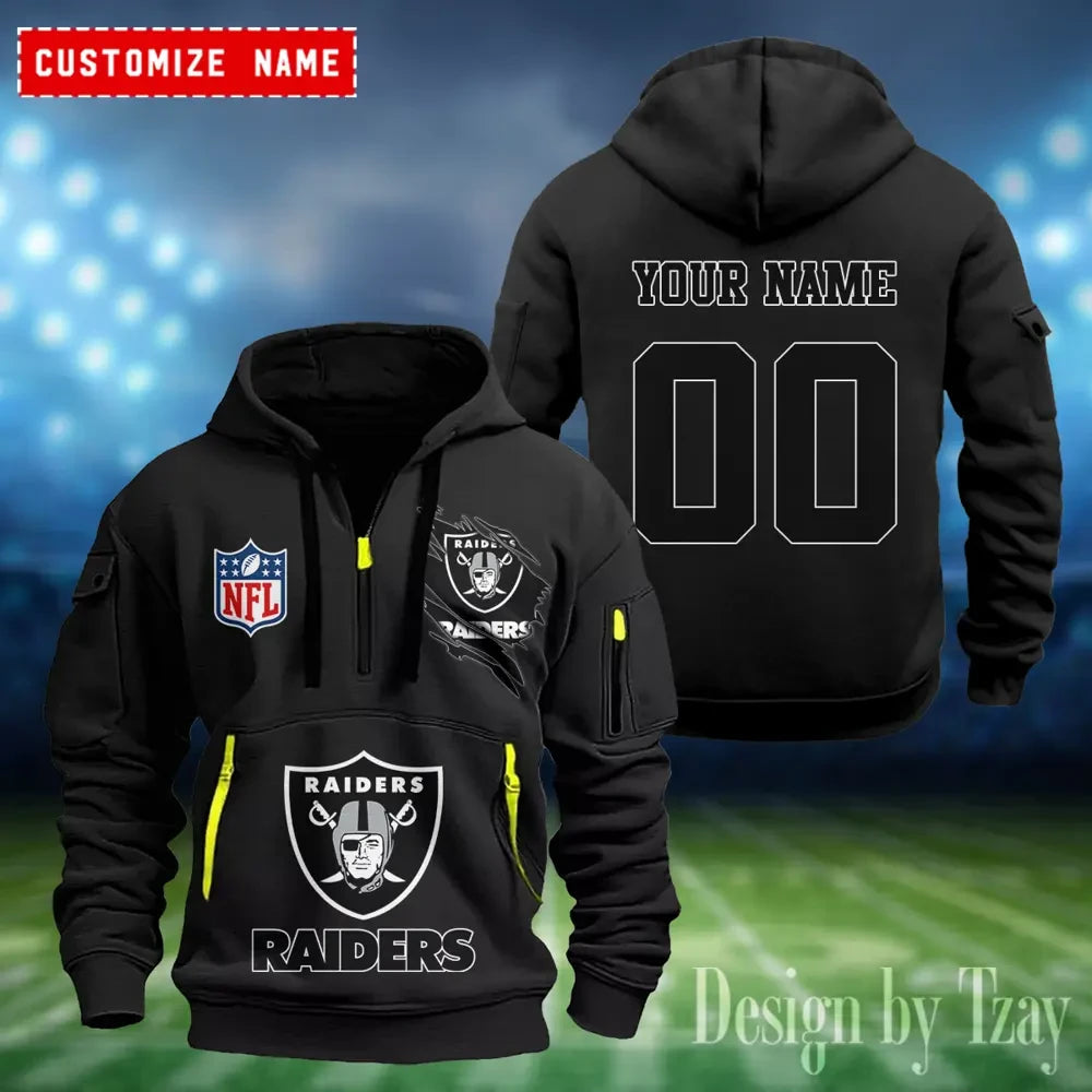 Las Vegas Raiders Heavy Fleece Pullover Hoodie AZHEAVYHD406