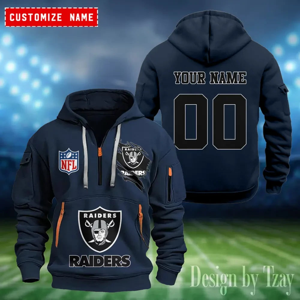 Las Vegas Raiders Heavy Fleece Pullover Hoodie AZHEAVYHD406