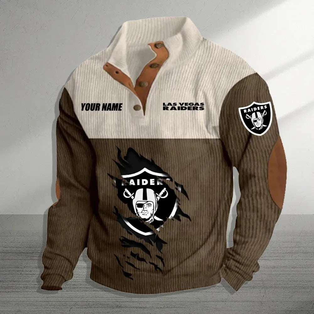 Las Vegas Raiders Premium Personalized Game-Day Pullover S9DBSCH145