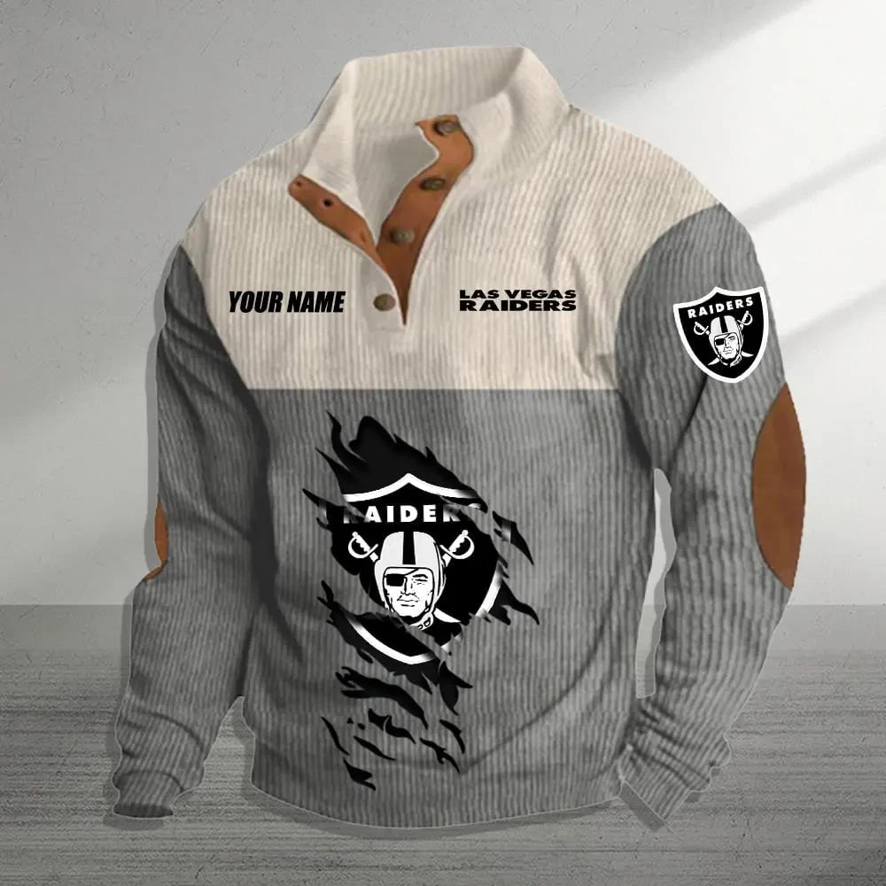 Las Vegas Raiders Premium Personalized Game-Day Pullover S9DBSCH145
