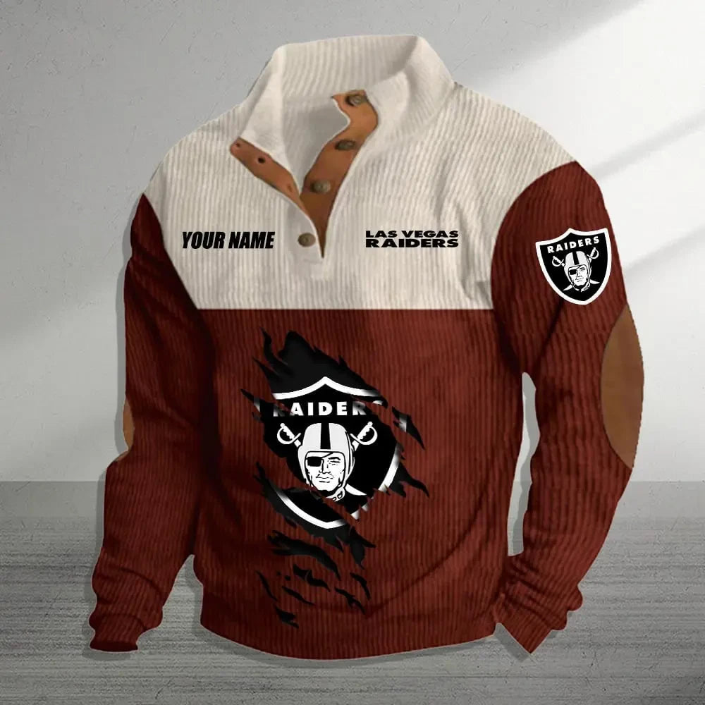 Las Vegas Raiders Premium Personalized Game-Day Pullover S9DBSCH145