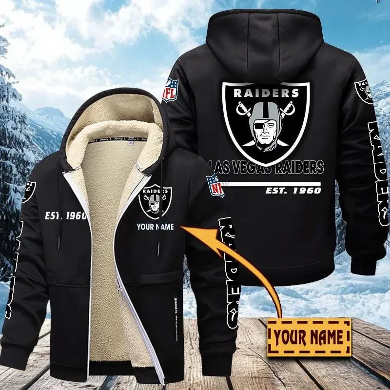 Las Vegas Raiders | Zip Up Fur Coat ANZTZH132 – Sportique Shop