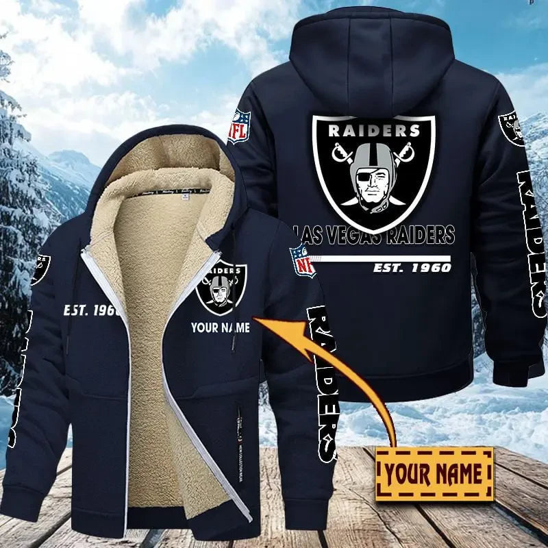 Las Vegas Raiders | Zip Up Fur Coat ANZTZH132 – Sportique Shop
