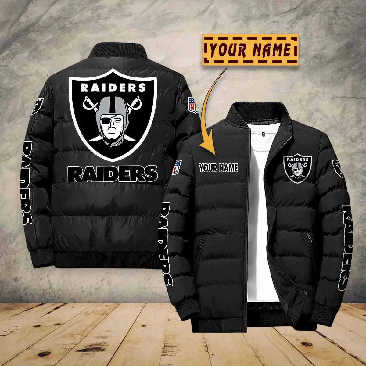 Las Vegas Raiders PUJPJ110 Puffer Jacket