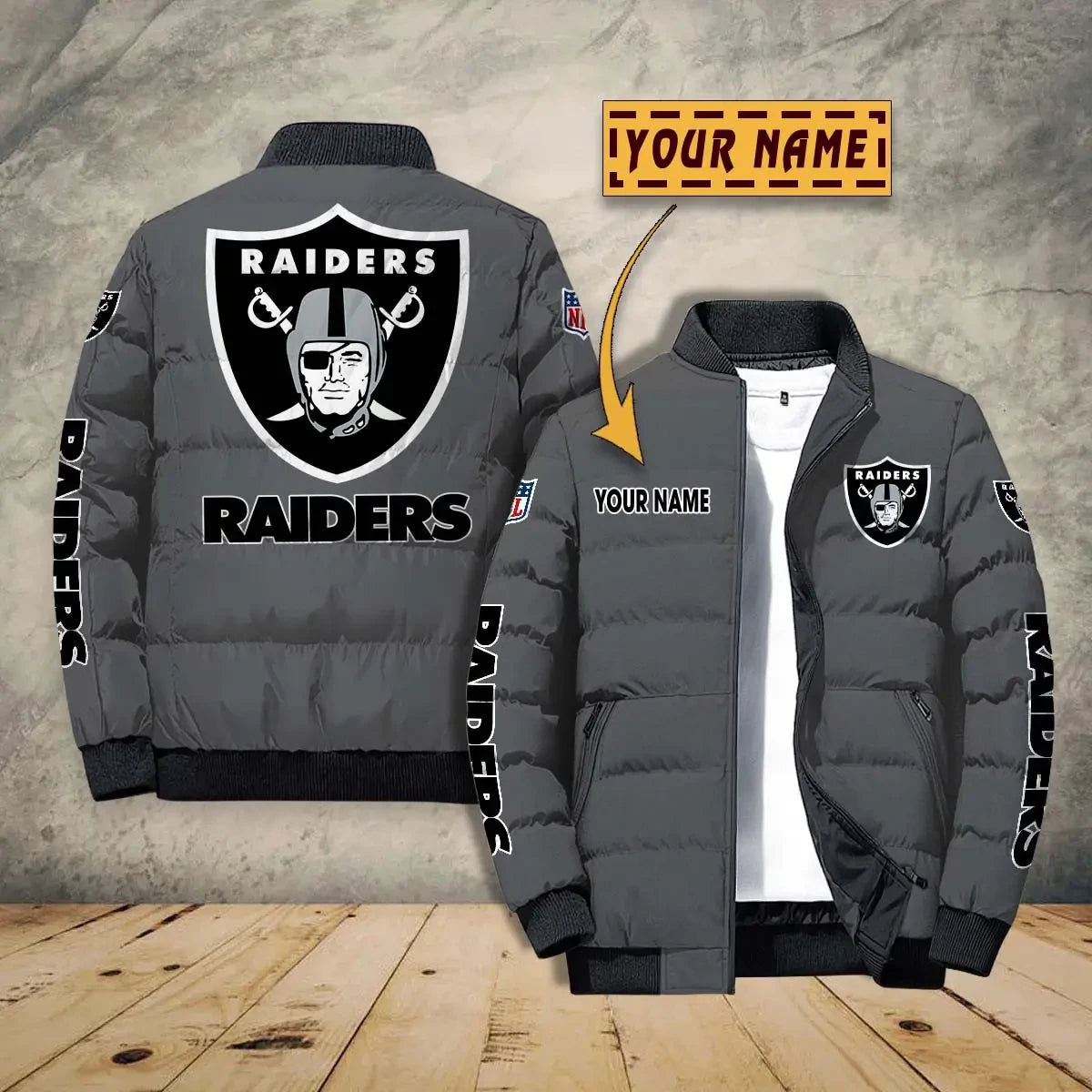 Las Vegas Raiders PUJPJ110 Puffer Jacket