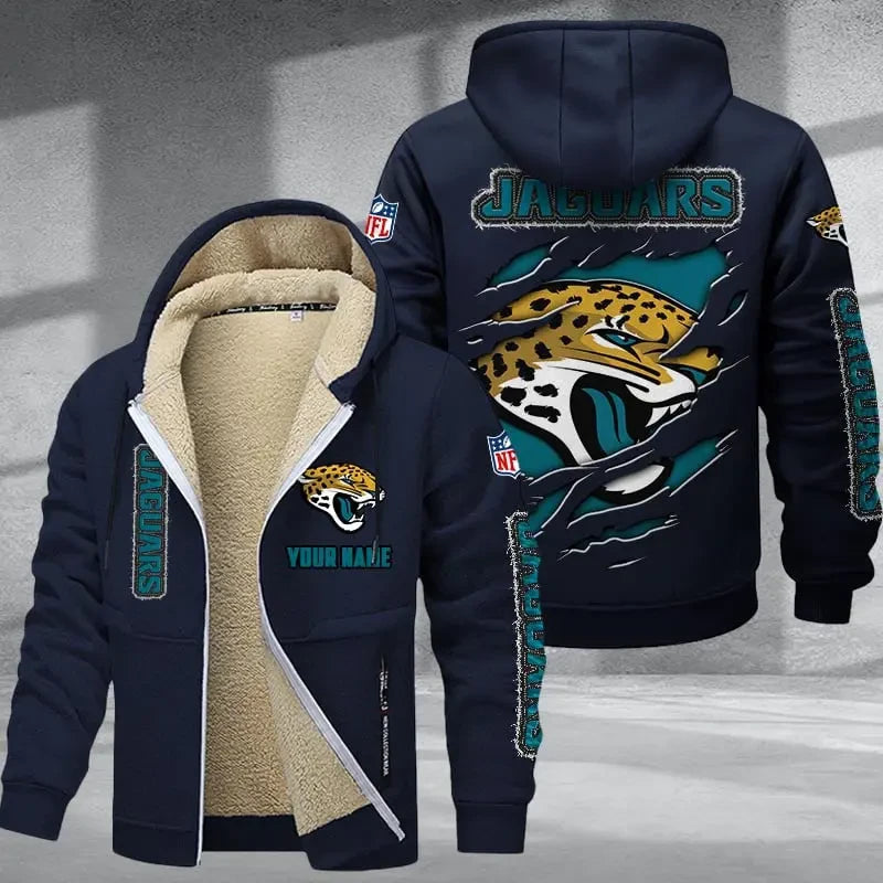 Jacksonville Jaguars DMTZ0368 Thickened Zipper Hoodies