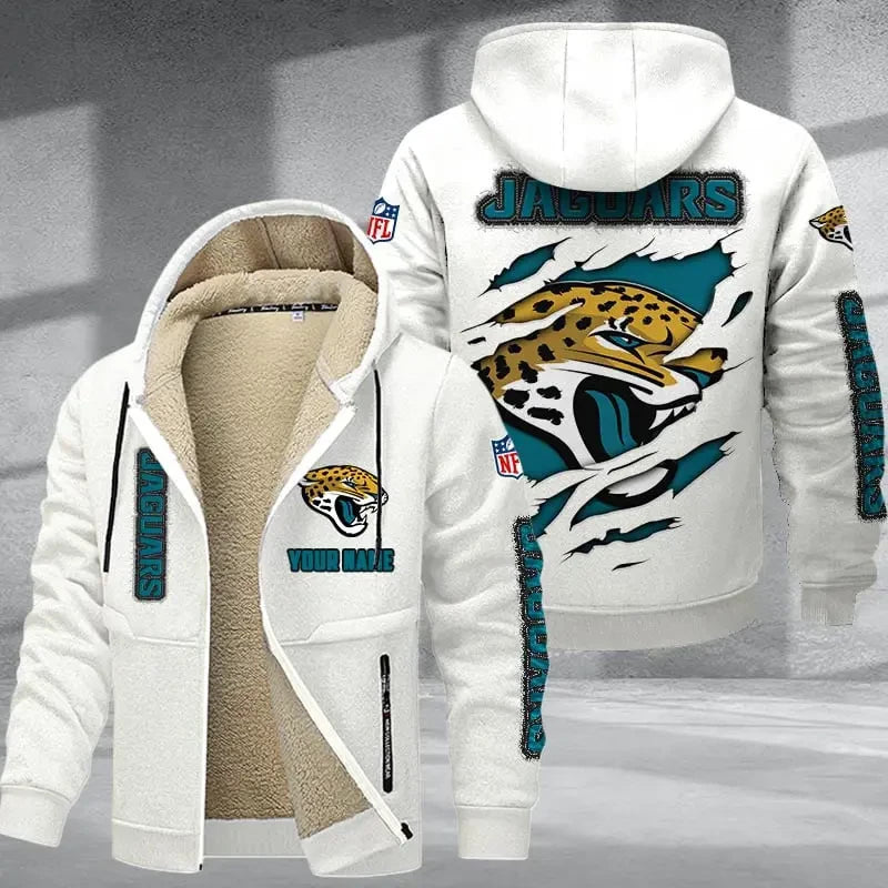 Jacksonville Jaguars DMTZ0368 Thickened Zipper Hoodies