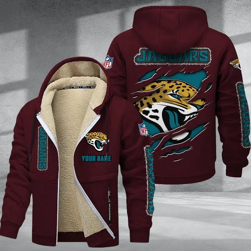 Jacksonville Jaguars DMTZ0368 Thickened Zipper Hoodies