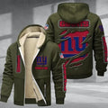 New York Giants DMTZ0377 Thickened Zipper Hoodies