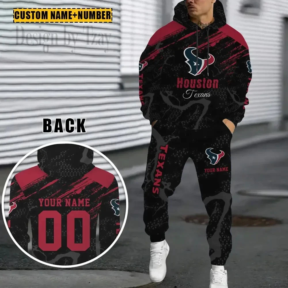 Houston Texans Combo Hoodie And Sweatpants Gift For Fan AZHD1062