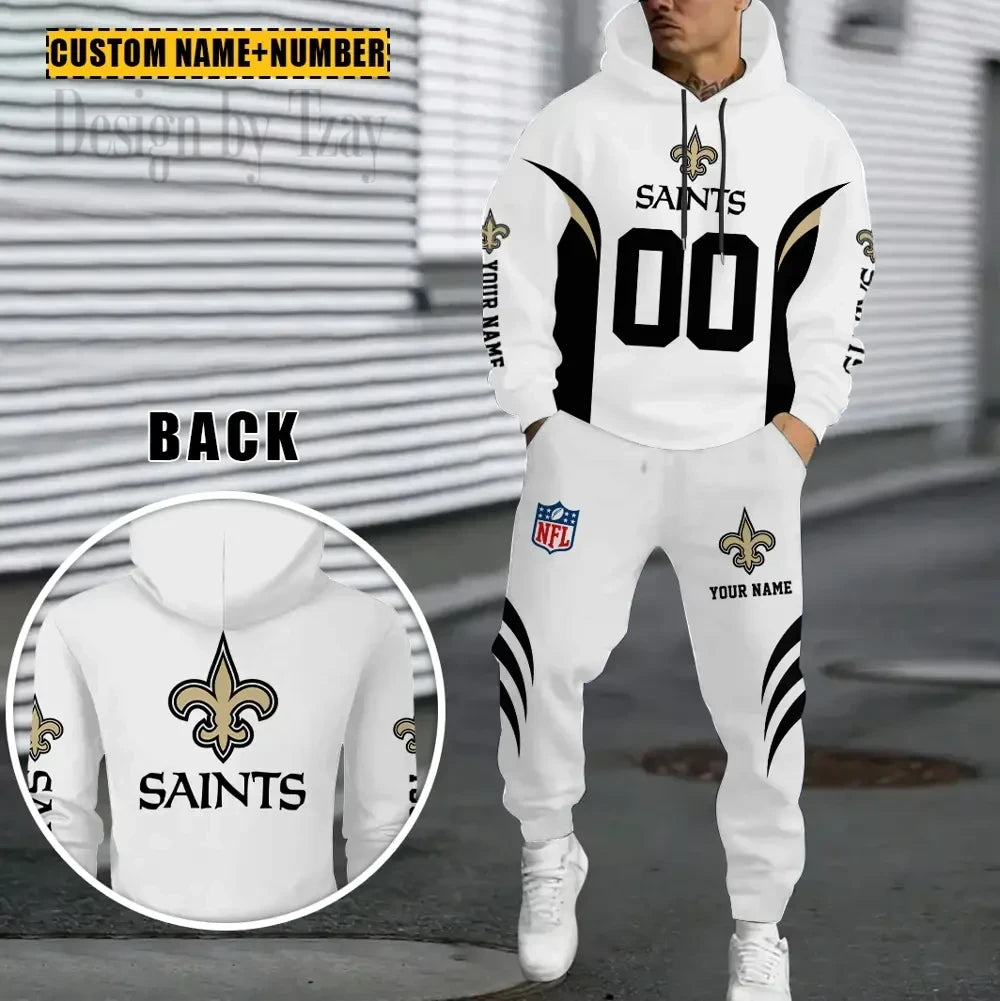 New Orleans Saints Combo Hoodie And Sweatpants Gift For Fan AZHD1039