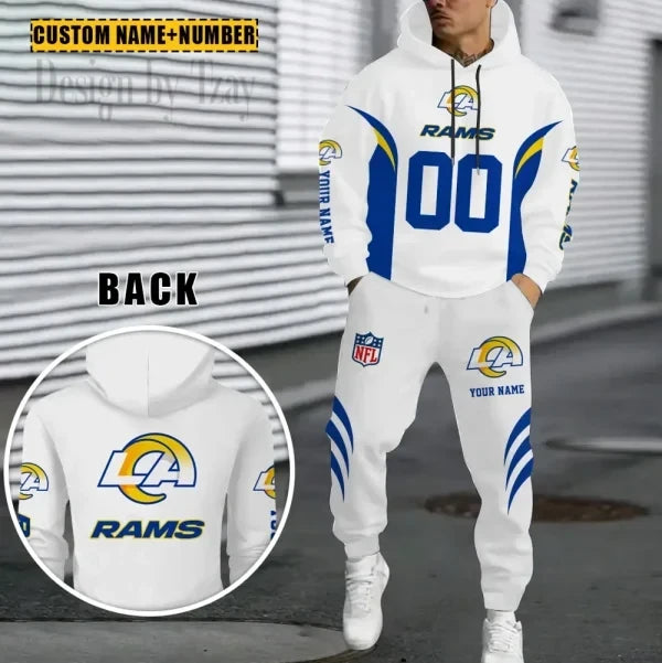 Los Angeles Rams Combo Hoodie And Sweatpants Gift For Fan AZHD1035