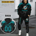 Miami Dolphins Combo Hoodie And Sweatpants Gift For Fan AZHD1069